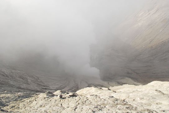 Crater At Bromo Volcano Indonesia